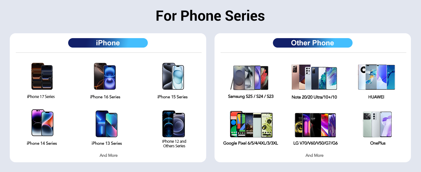 50W USB Wall Charger Block, [2 Pack] 5-Port Charger Fast Charging Block QC 3.0 Multiport Box Brick