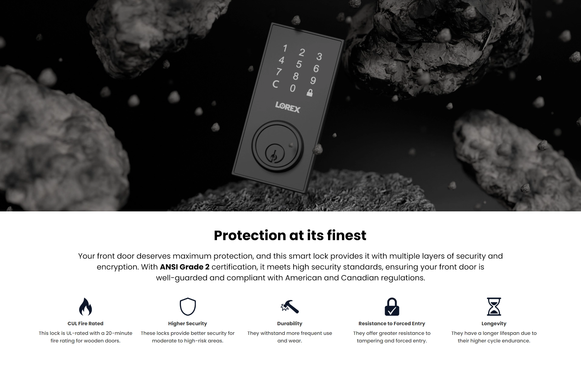 Protection at its finest with ANSI Grade 2, CUL Fire Rated