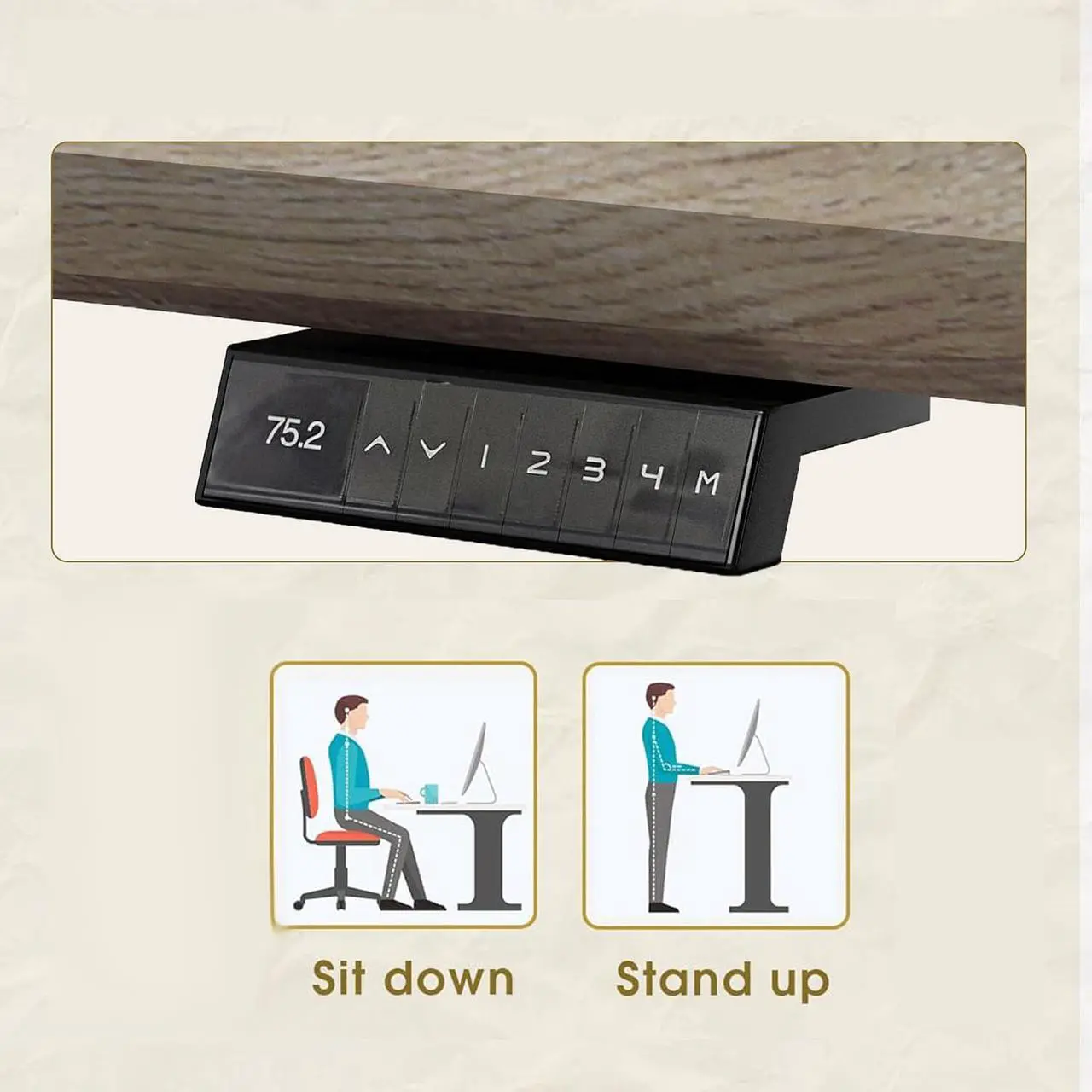 Height Adjustable Gaming Desk