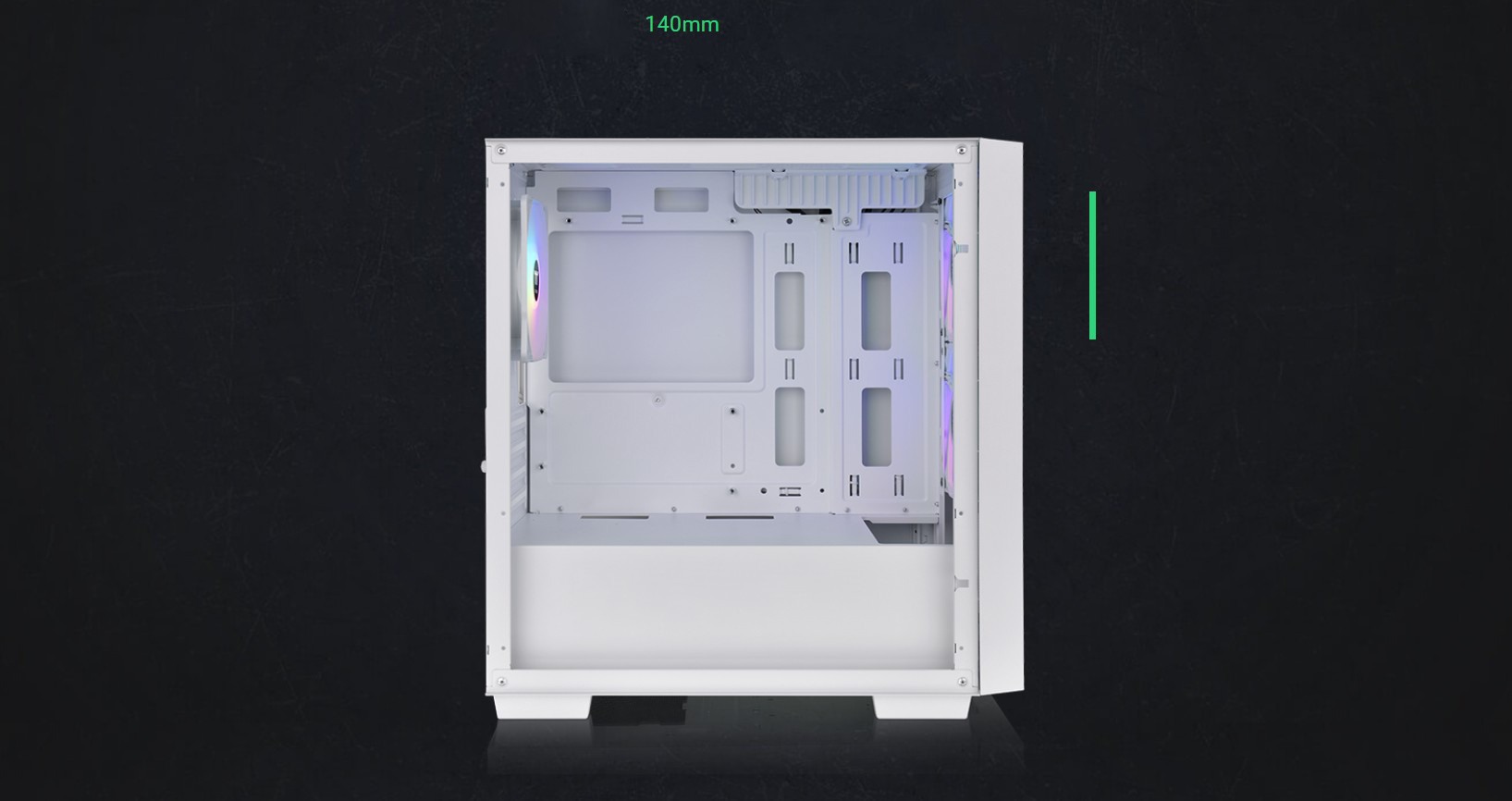 Thermaltake Versa H16 TG ARGB Snow Micro Tower Chassis