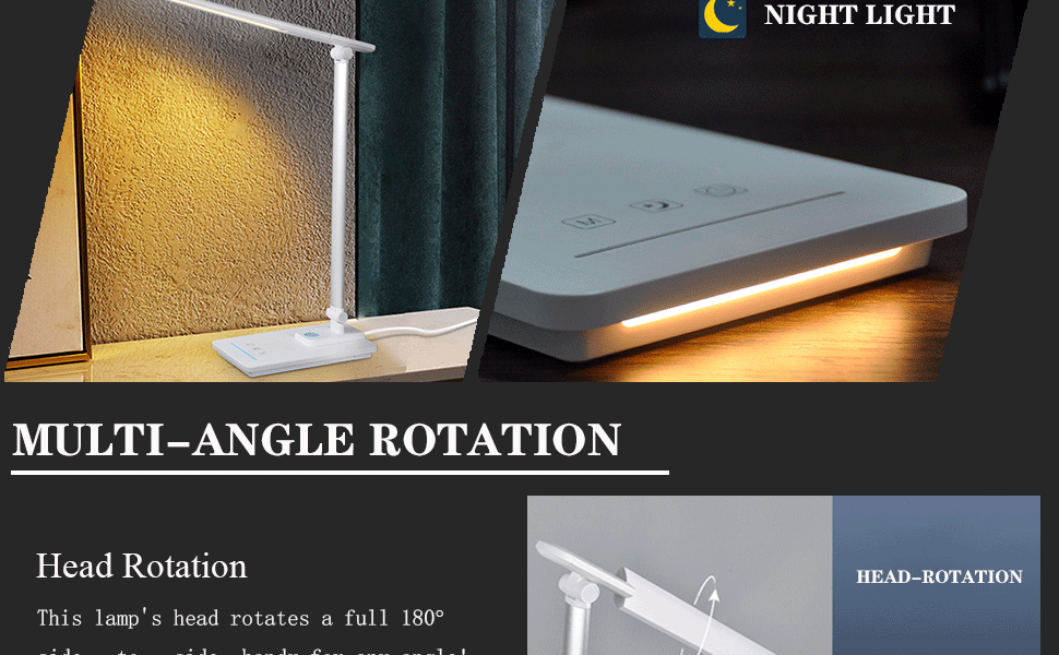 This desk lamp is made of high-quality materials and is durable.