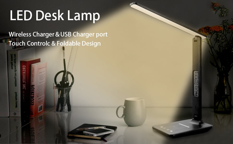 LED Desk Lamp This item is a foldable LED desk lamp. It can be used for studying, reading and workin