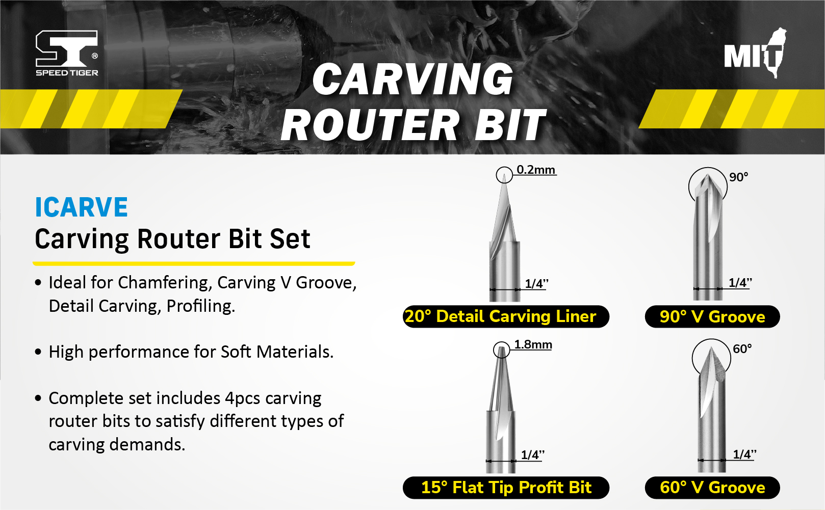 CARVING BIT ROUTER