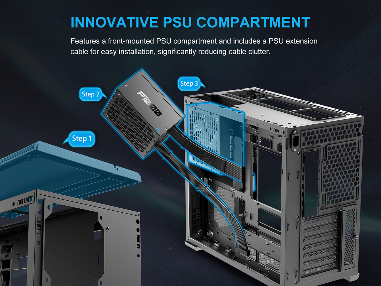 SAMA S50 ATX Mid Tower Case - Black