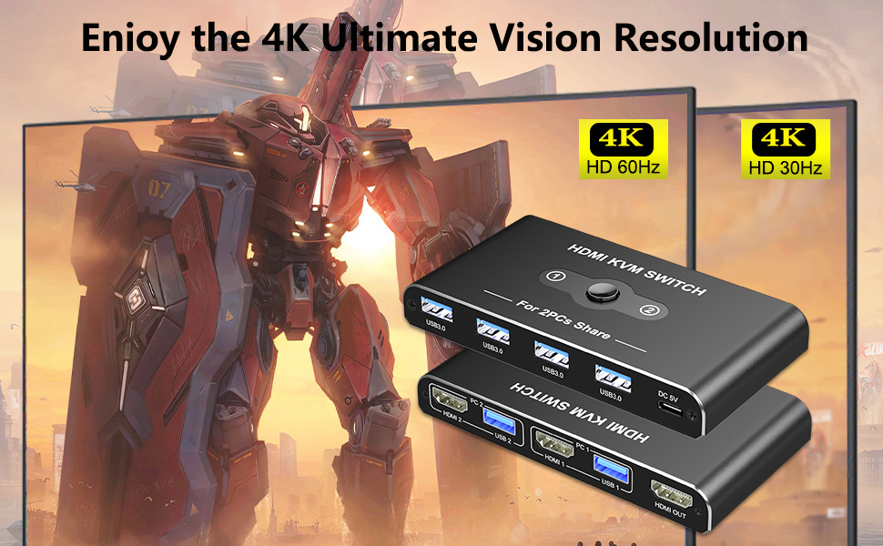 Outputs high-definition images at 4K@60Hz