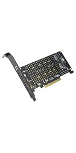 DUAL NVMe to PCIe x8 Adapter Card