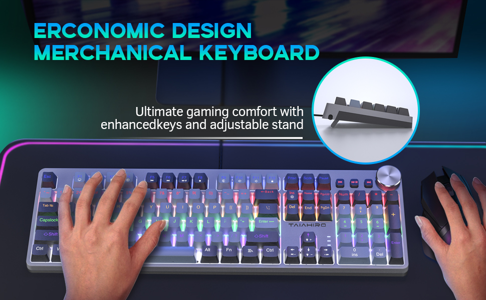 013-BK1906 Mechanical Keyboard-Black