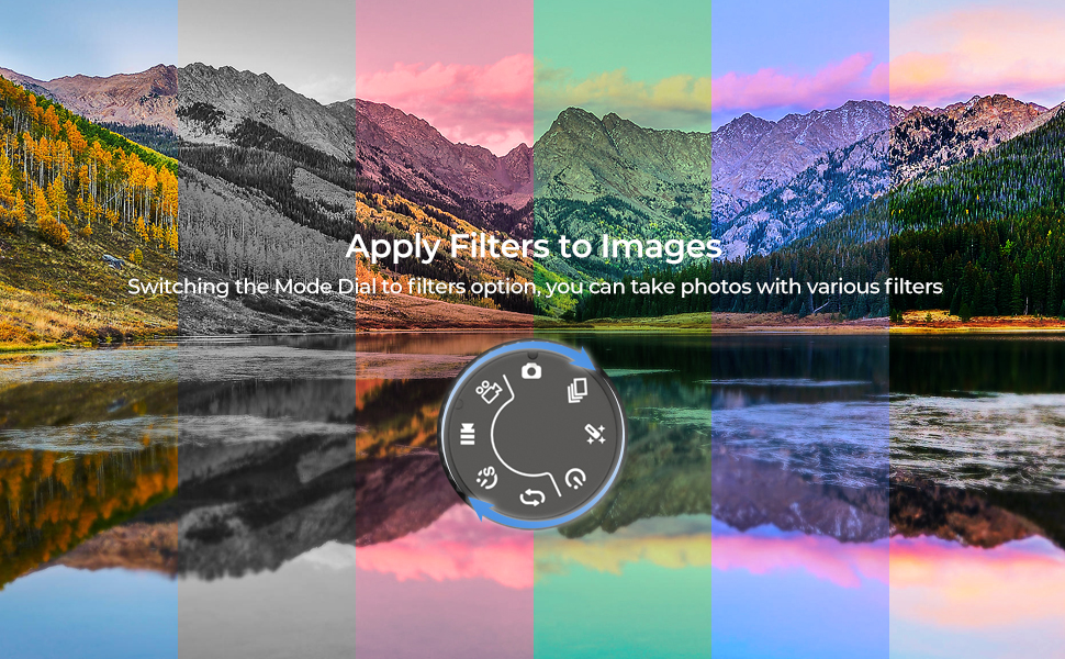 vlogging camera for youtube with filters