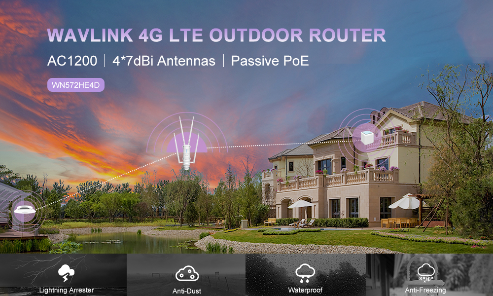 4G lte outdoor wifi router