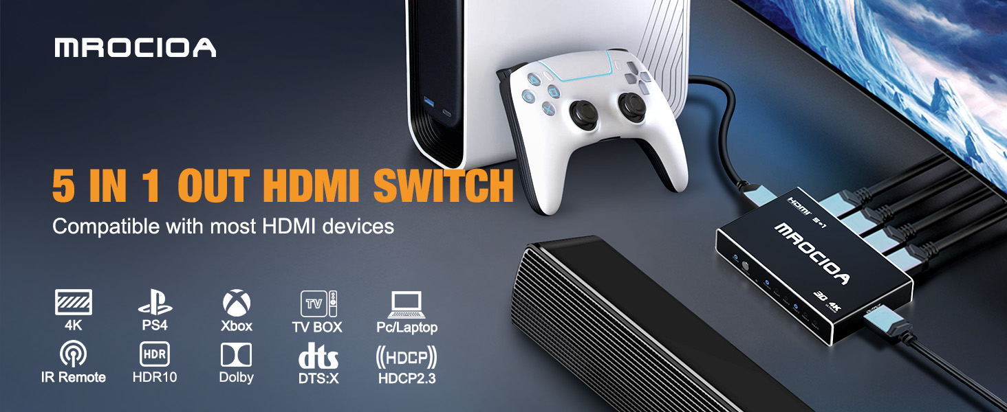 5IN 1OUT HDMI SWITCH