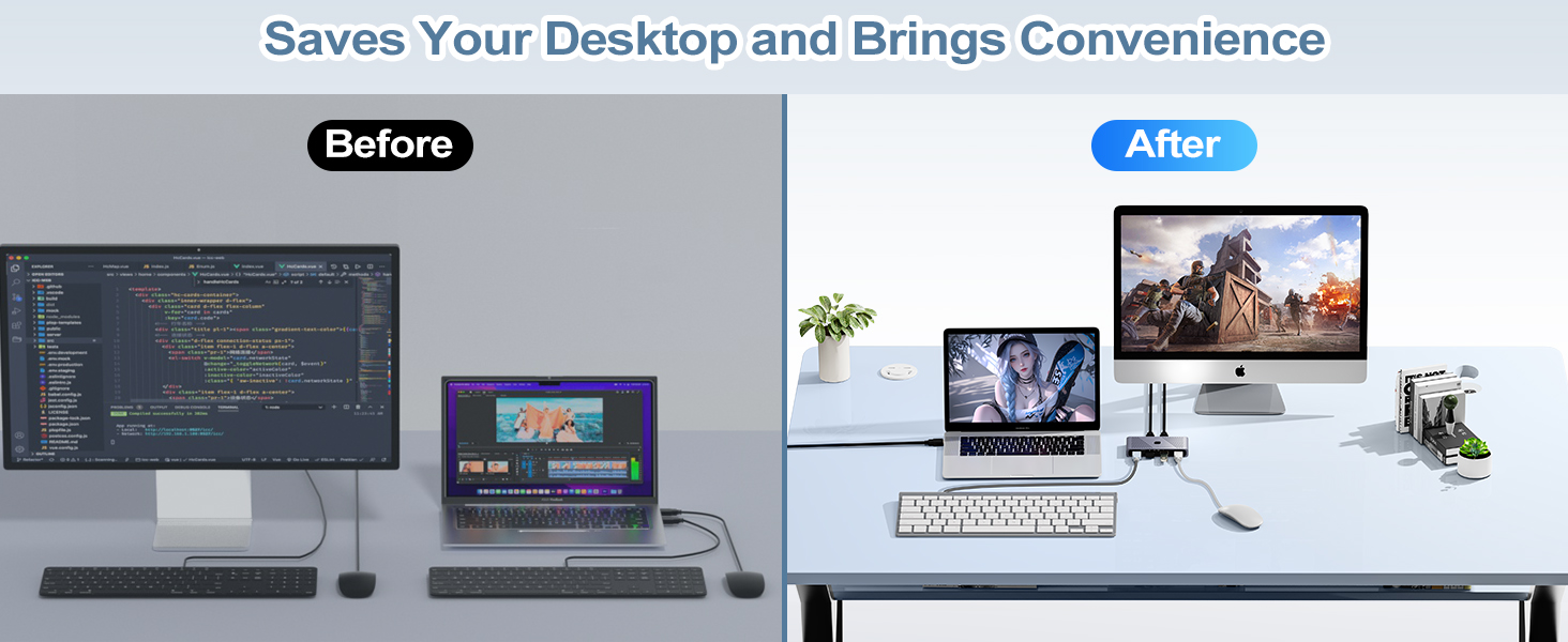 USB 3.0 Switch, 2 Computers Sharing 4 USB Devices, One-Button Switcher for Keyboard Mouse Printer Sc