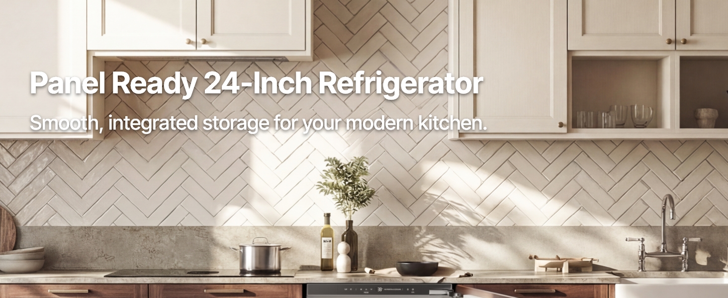 Ca'Lefort 24 Inch Panel Ready Refrigerator