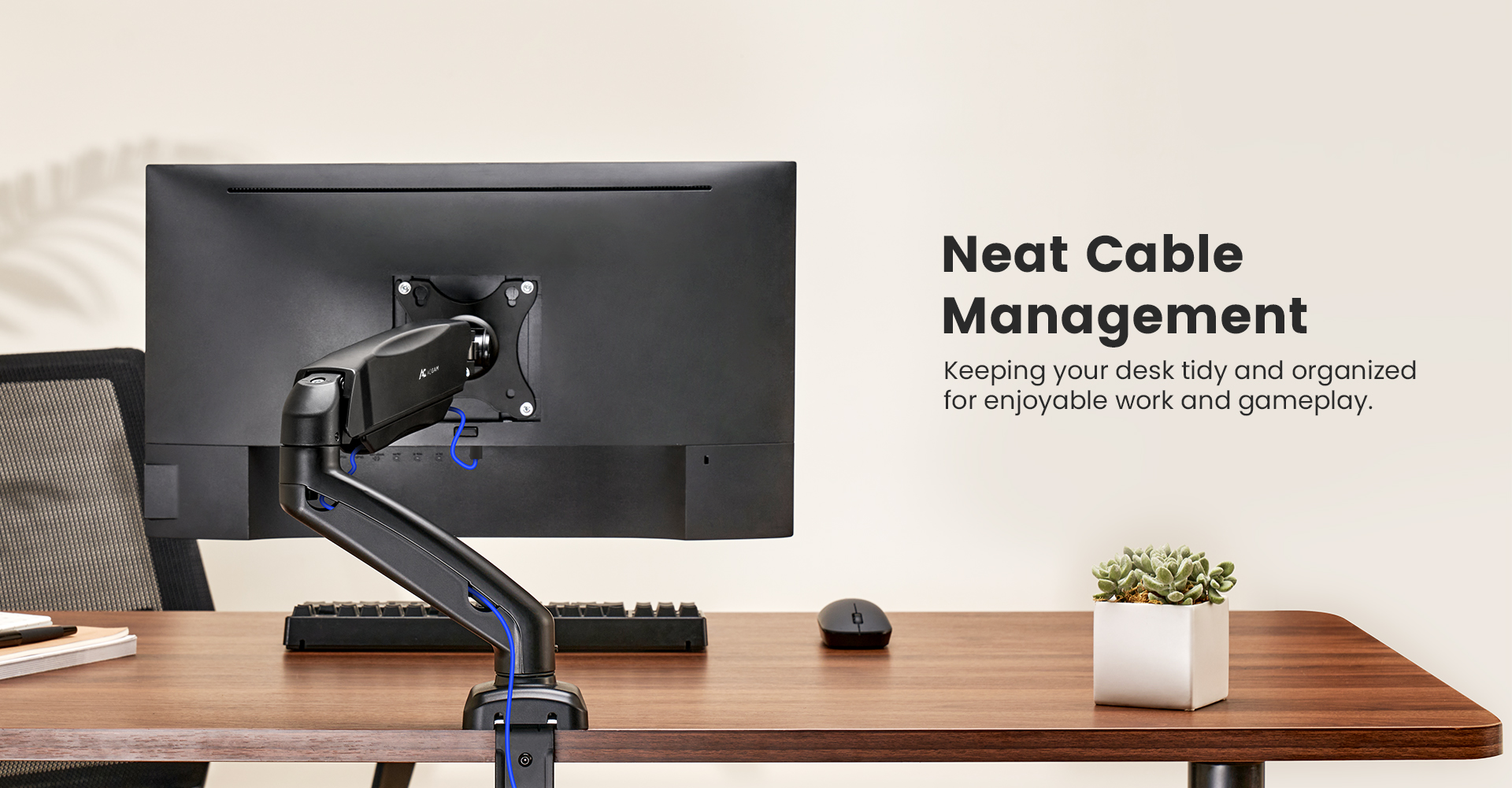 ACGAM Mechanical Spring Single Monitor Mount