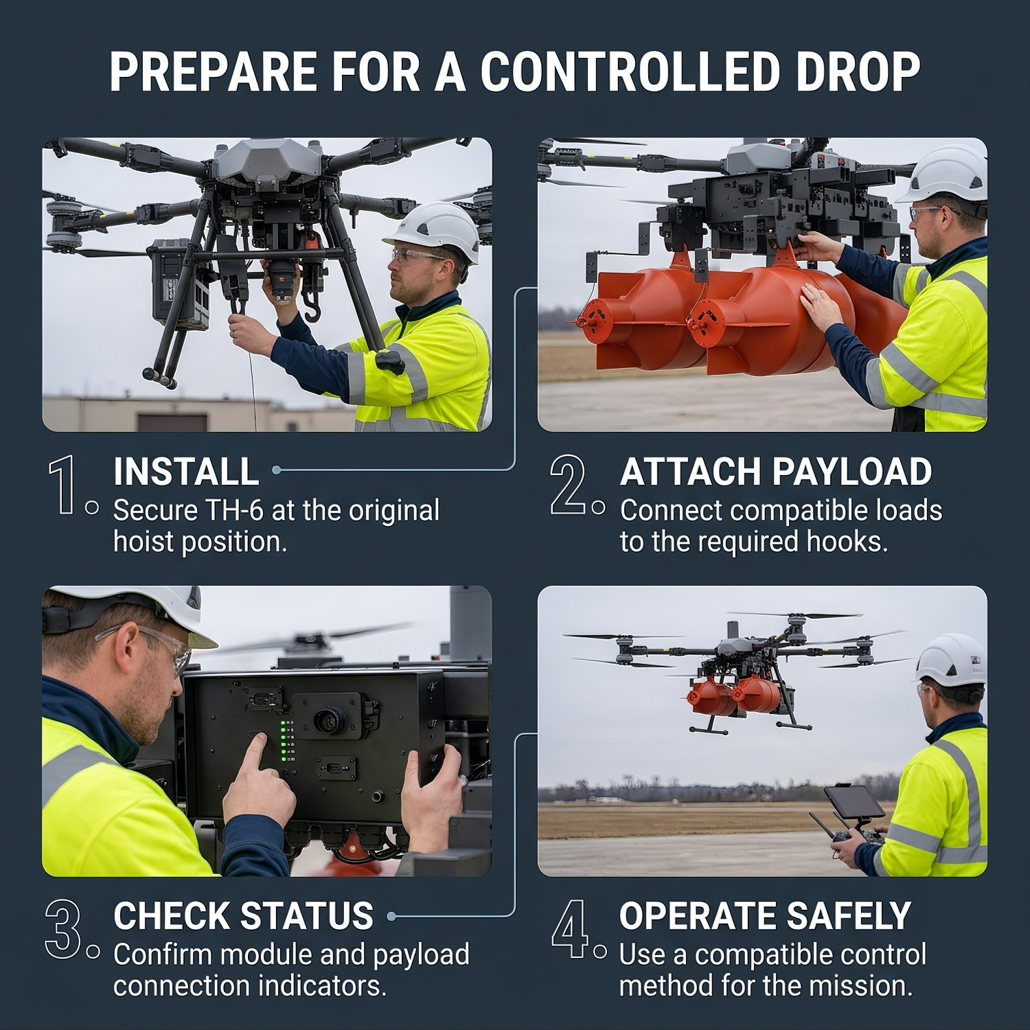 DJI FlyCart 100 Drone Thrower Details