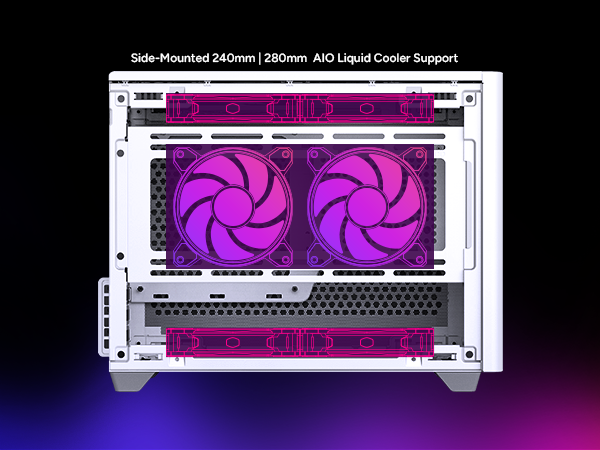 Cooler Master NR200 White SFF Small Form Factor Mini-ITX Case 