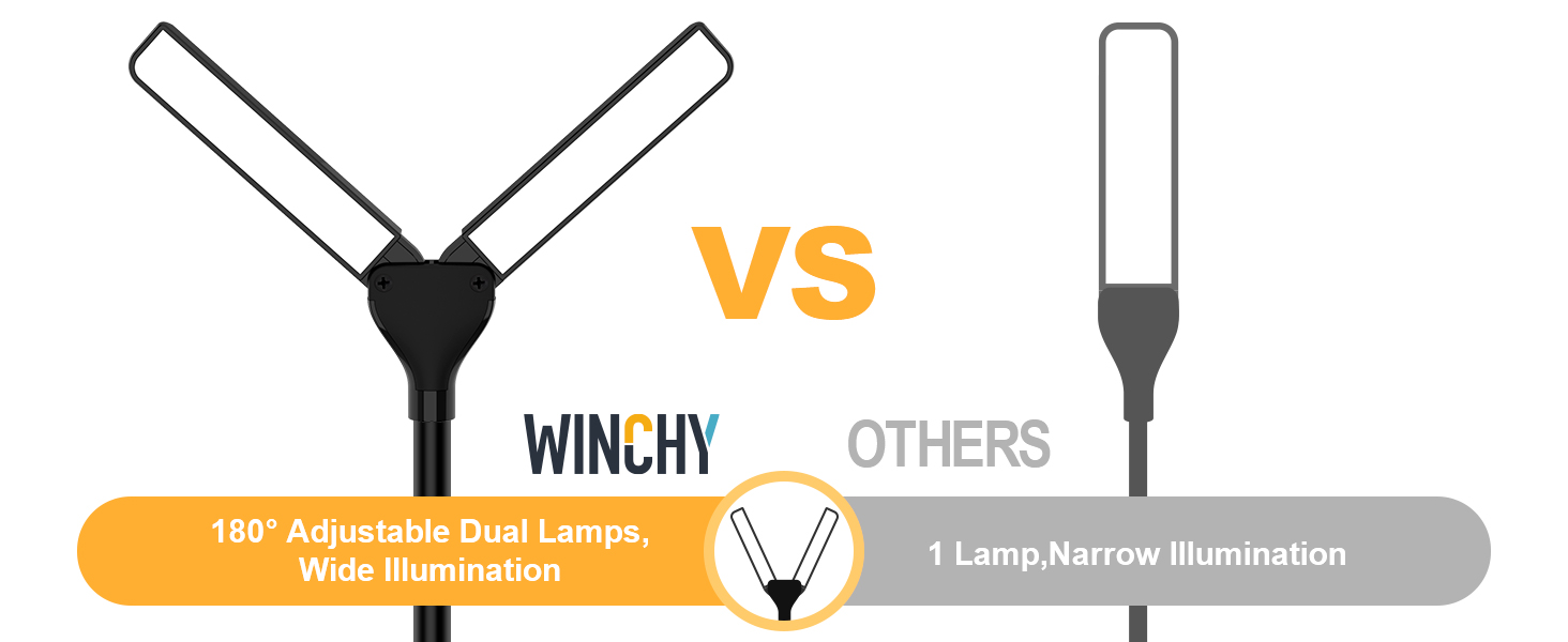 The Book Light for Reading comes with two adjustable lamp heads that allow you to adjust the light s