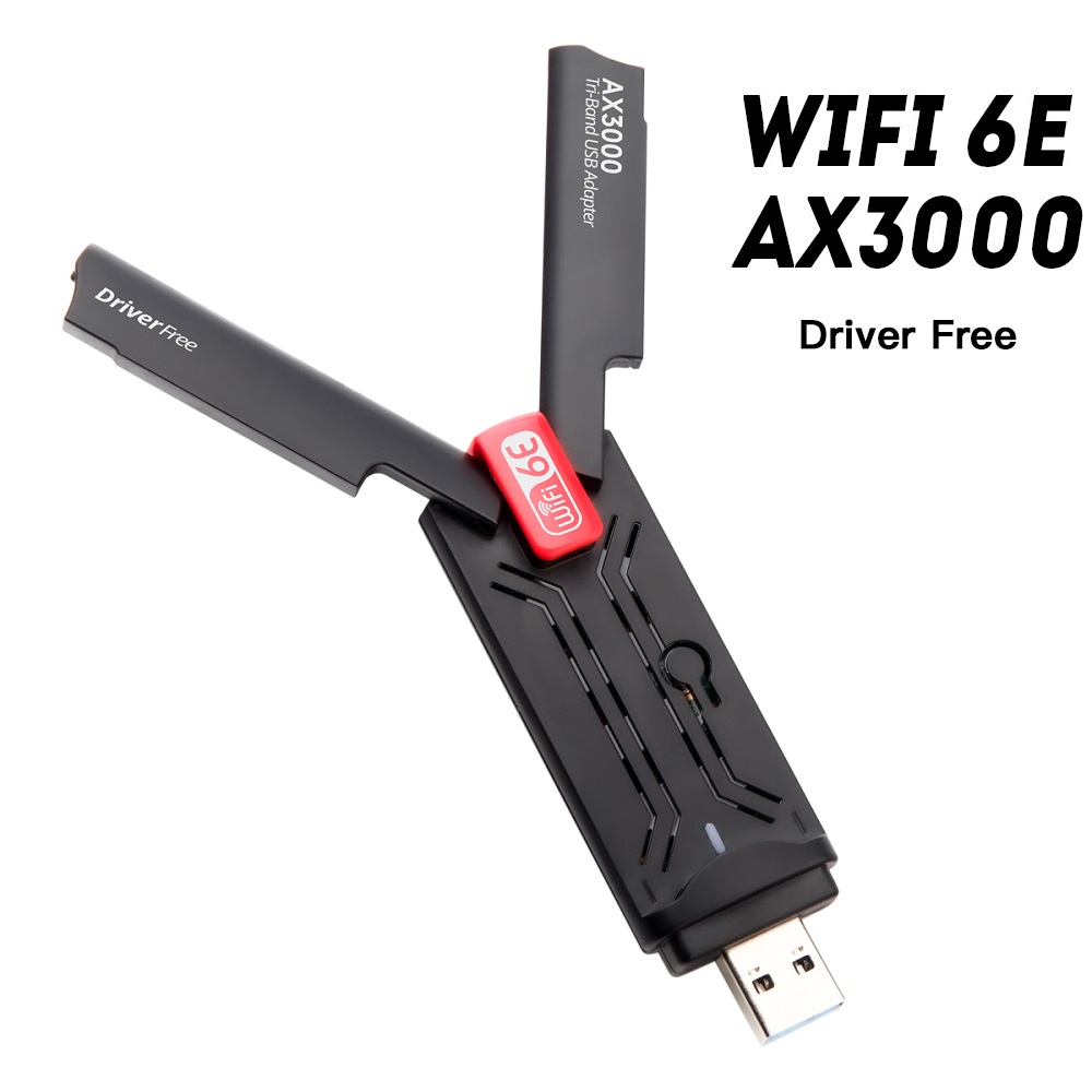 Adaptateur réseau WiFi 6E Adaptateur WiFi USB 3000Mbps, Dongle WiFi USB 3.0  Triple Bande 2.4G/5G/6Ghz informatique reseau - Cdiscount Informatique