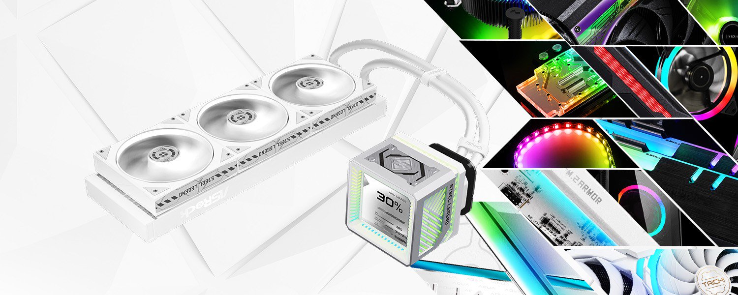 ASRock Steel Legend 360 LCD AIO Liquid Cooler