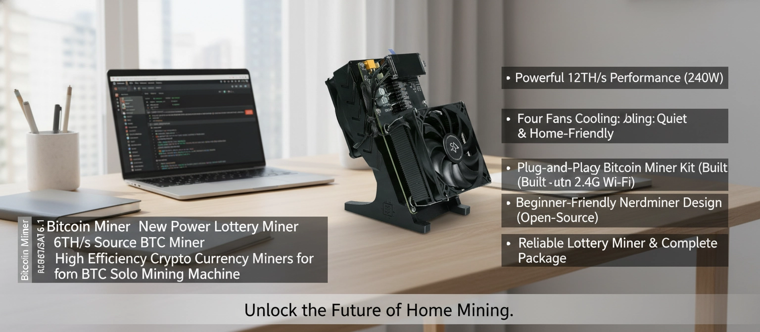 Bitcoin Home Miner NerdQaxe++ Rev 6TH/s