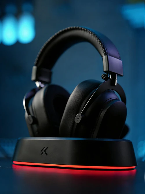 MCHOSE V9 Turbo Wireless Gaming Headset with RGB Magnetic Charging Base Station
