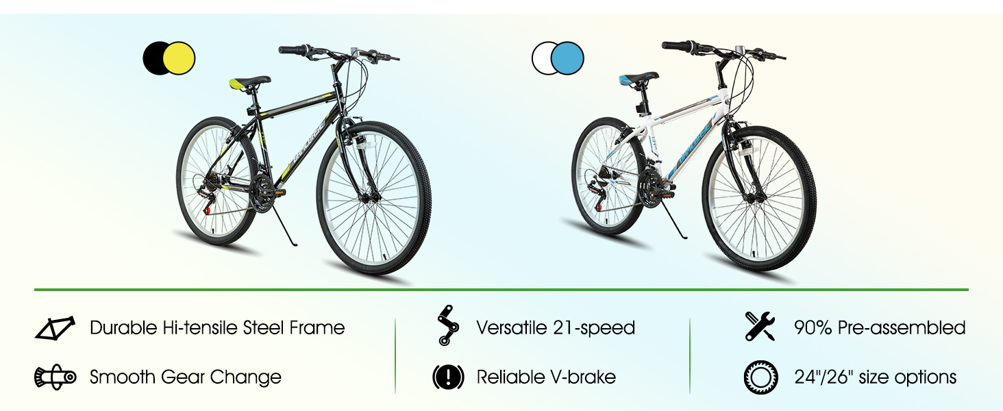 hiland 24'' 26'' in mountain bike bicycle mtb for man woman