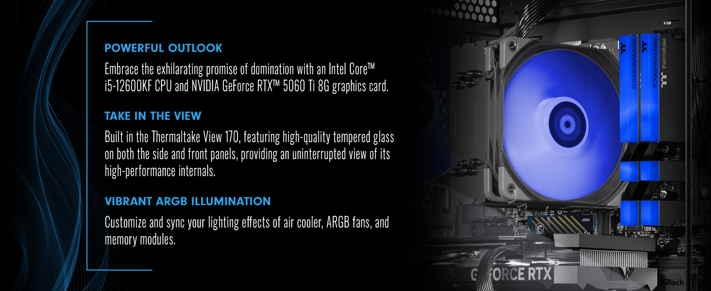 Thermaltake NE i1260T-V170B Gaming Desktop PC