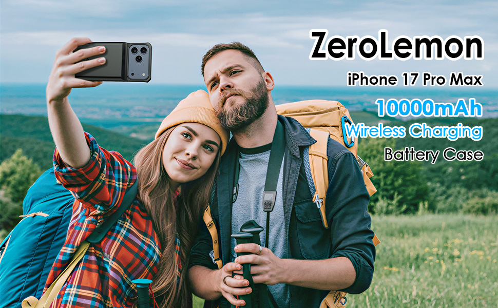 ZEROLEMON Battery Case for iPhone 17 Pro Max 10000mAh Charging Case Cover Protective Case