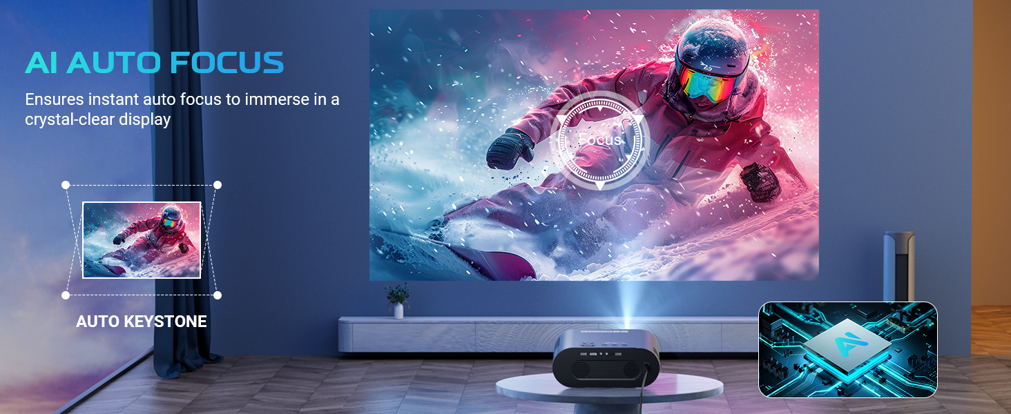 GooDee 4K UHD Smart Projector