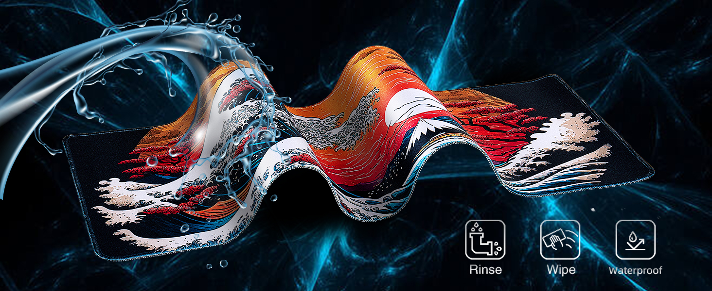 This desk mouse pad has a roll-up feature, making it ideal for taking with you, and it adapts to dif