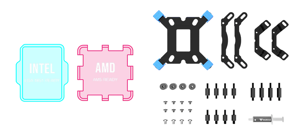 GAMDIAS AURA GL240 V2 240mm AIO Liquid CPU Cooler