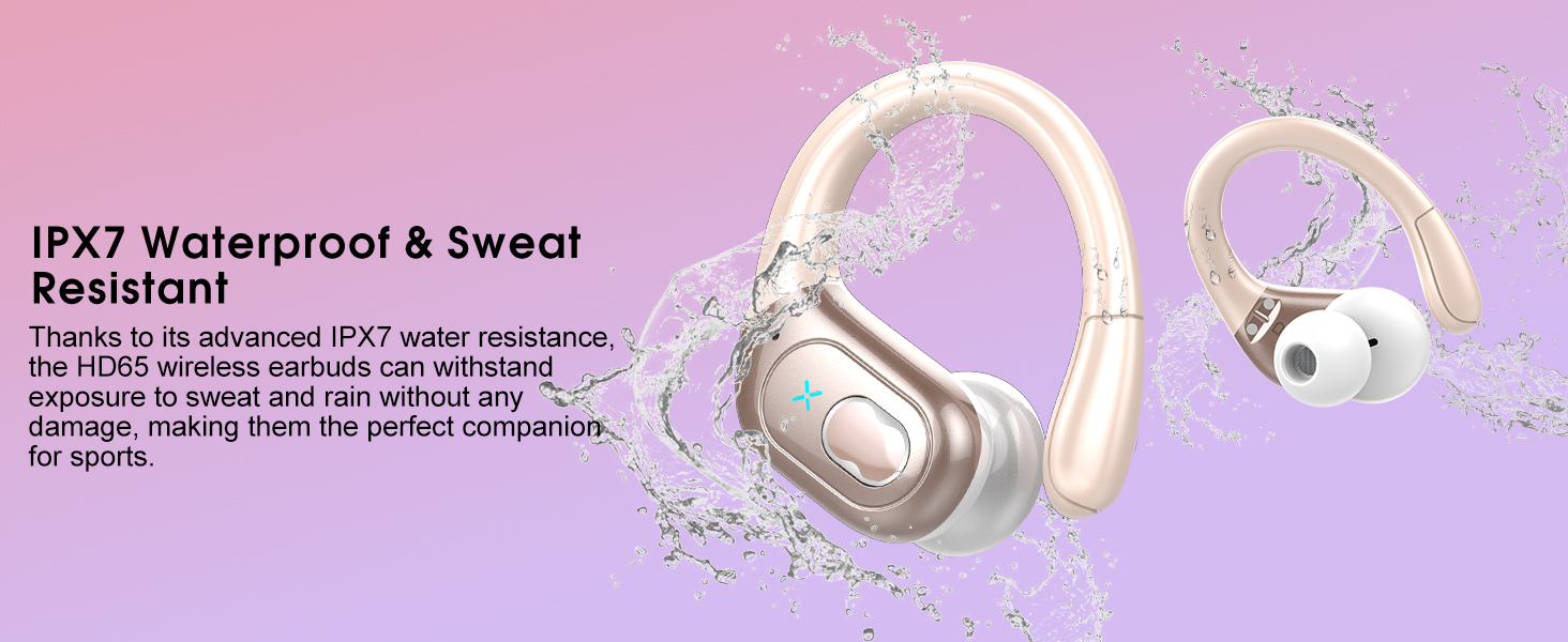 Wireless Earbuds 75hrs Bluetooth 5.4 Headphone Sport, Bluetooth Earbuds Stereo Deep Bass Over Ear Bu