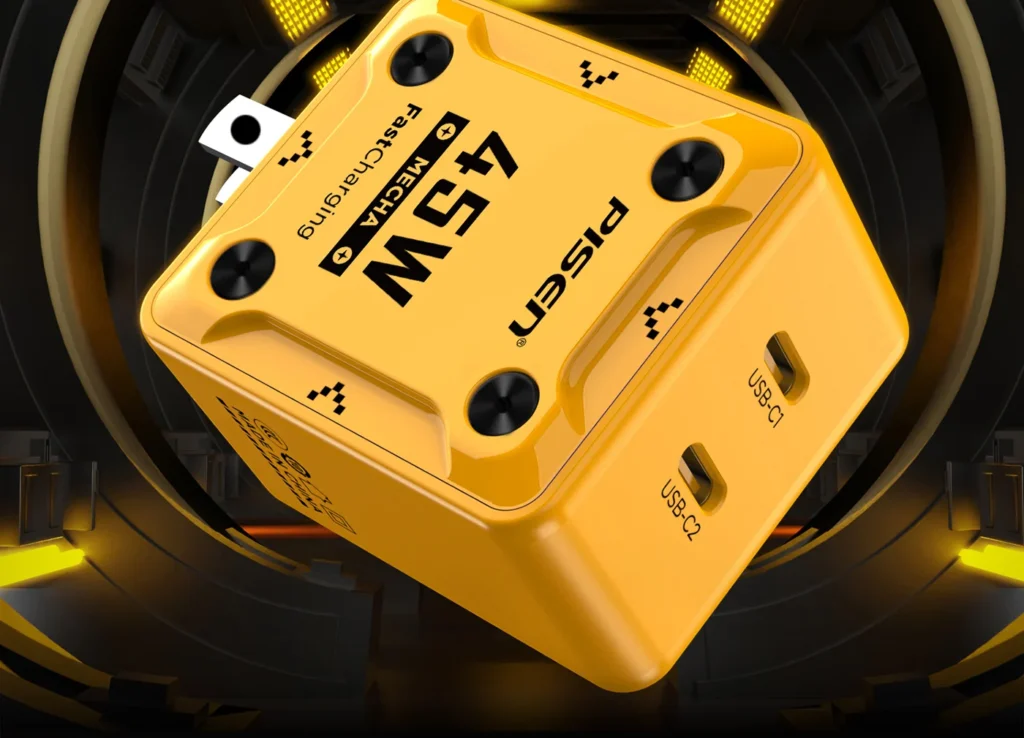 PISEN Mecha 45W 2-Port Fast Charger (US)