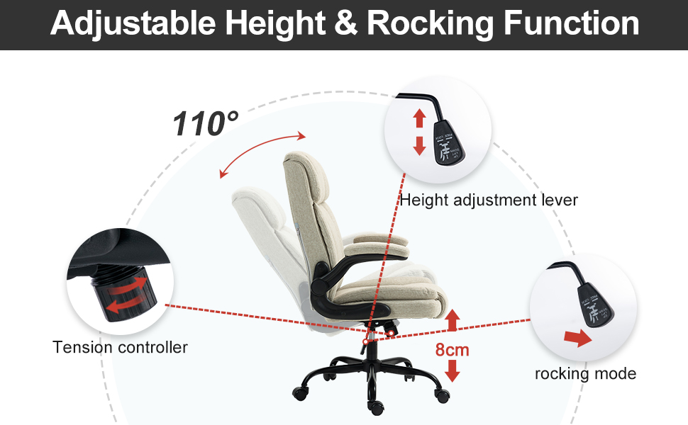 Adjustable Height & Rocking