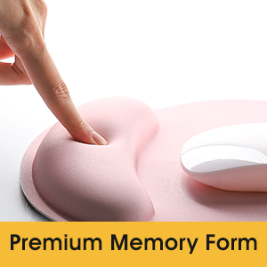 computer mouse pad with wrist support