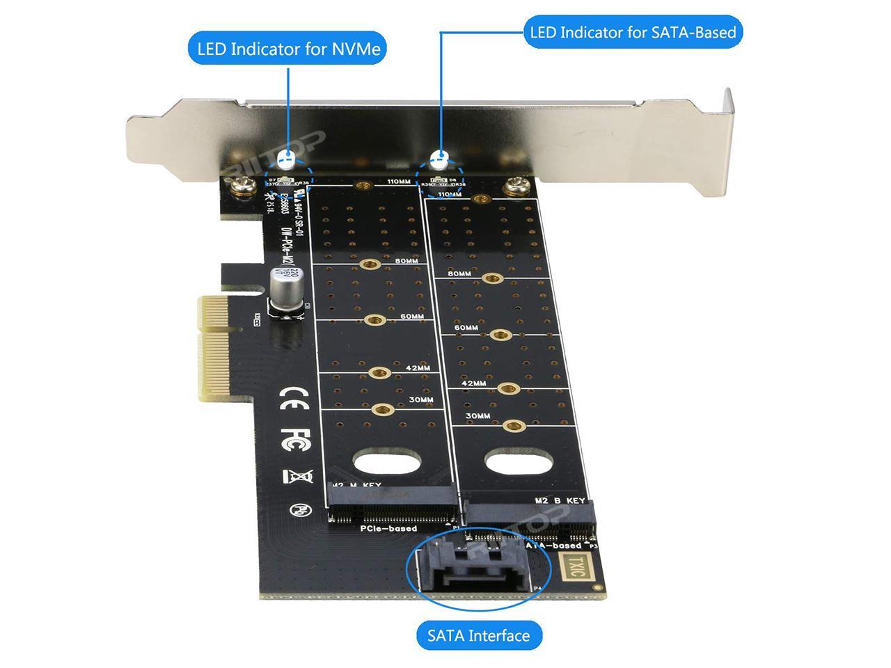 nvme to pcie 4x adapter card