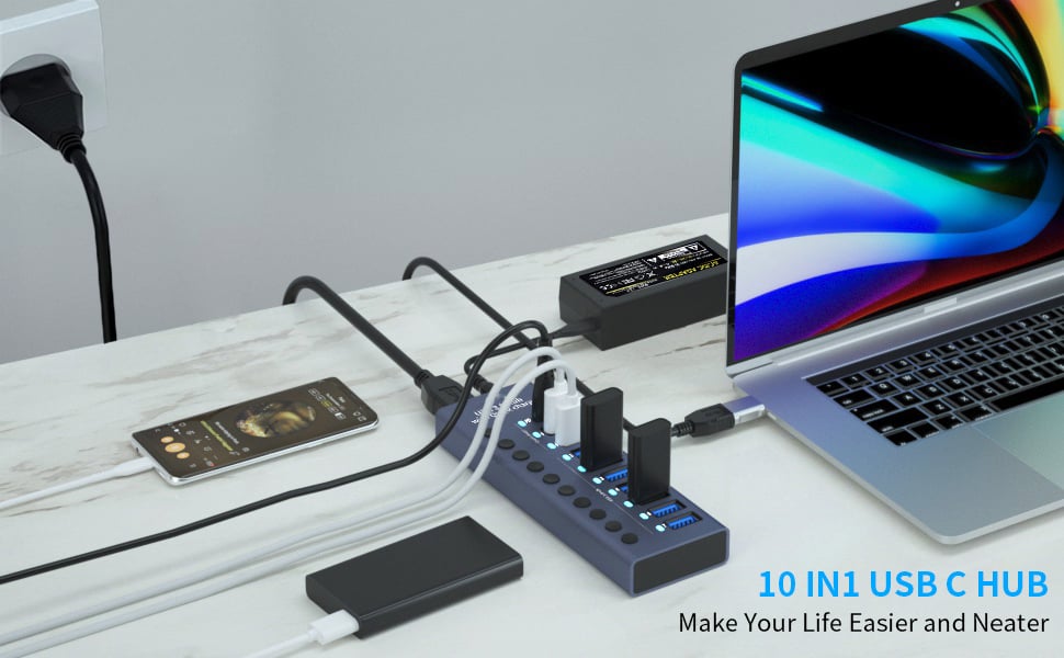 Powered USB 3.0 Hub