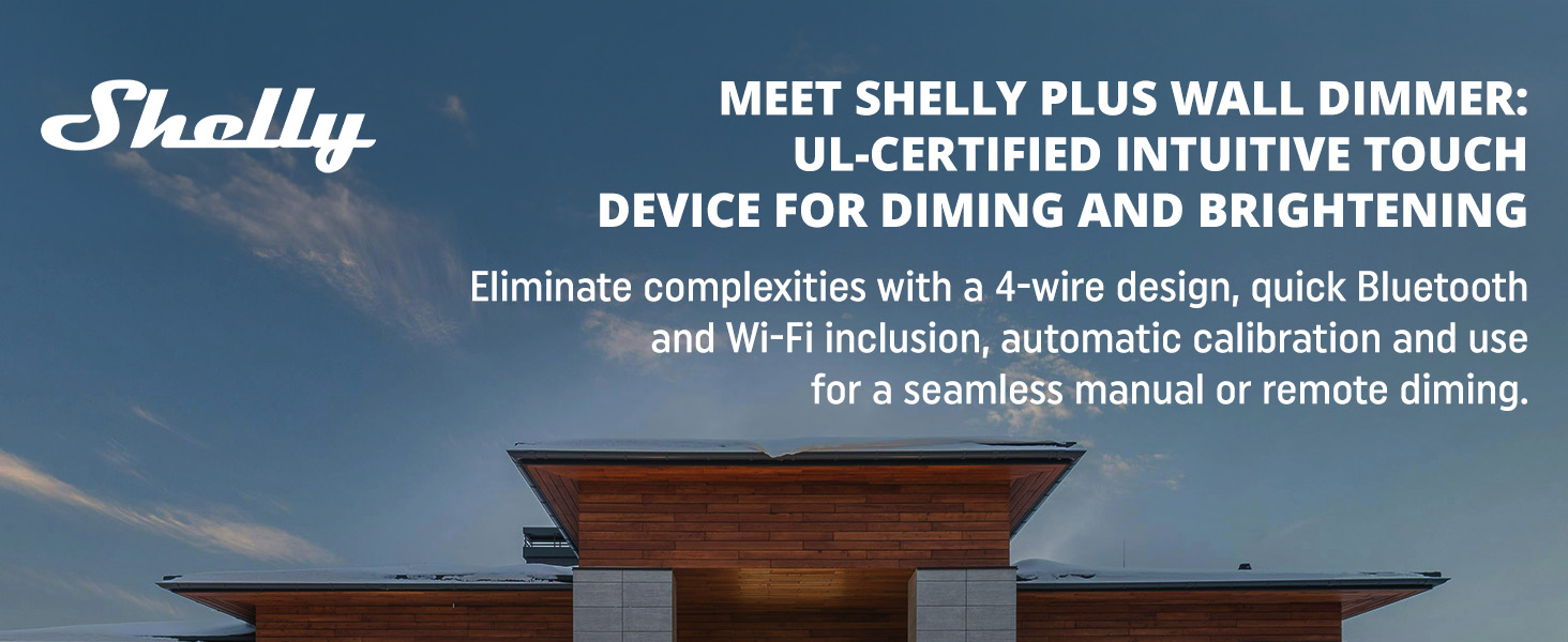 Shelly Wall Dimmer - Device for Diming and Brightening