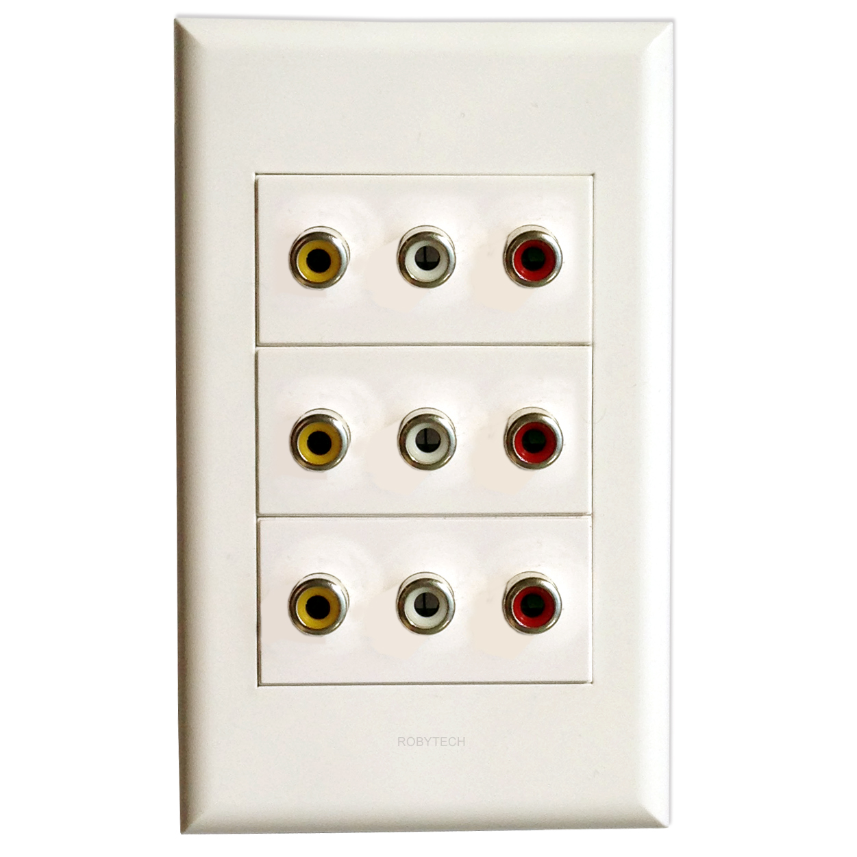 3RCA Wall Socket