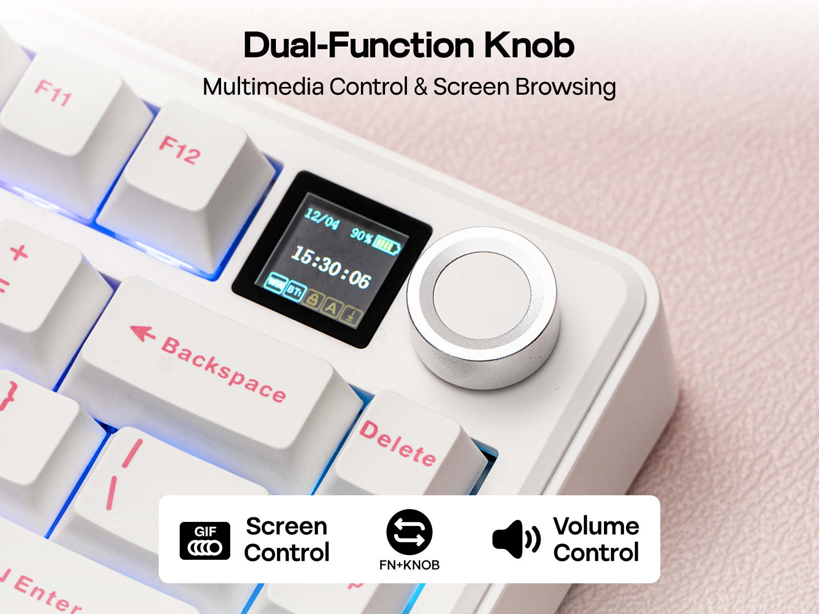 EPOMAKER X AULA F75 MAX Metal Knob