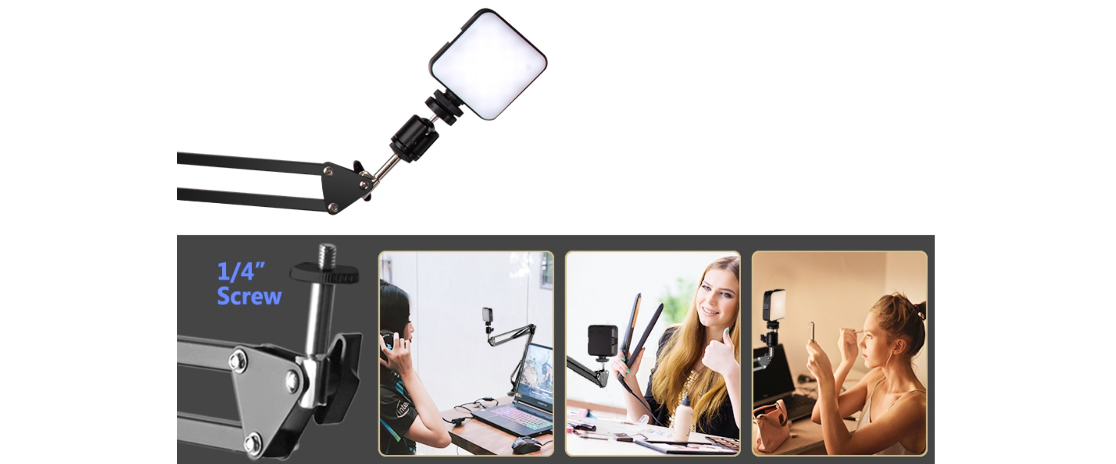 Anivia fill light with 1/4 screw, multi-scene use, live streaming video conference