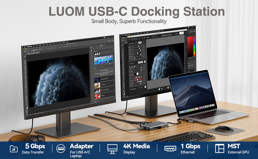 11-in-1 Multiport Laptop Docking Station