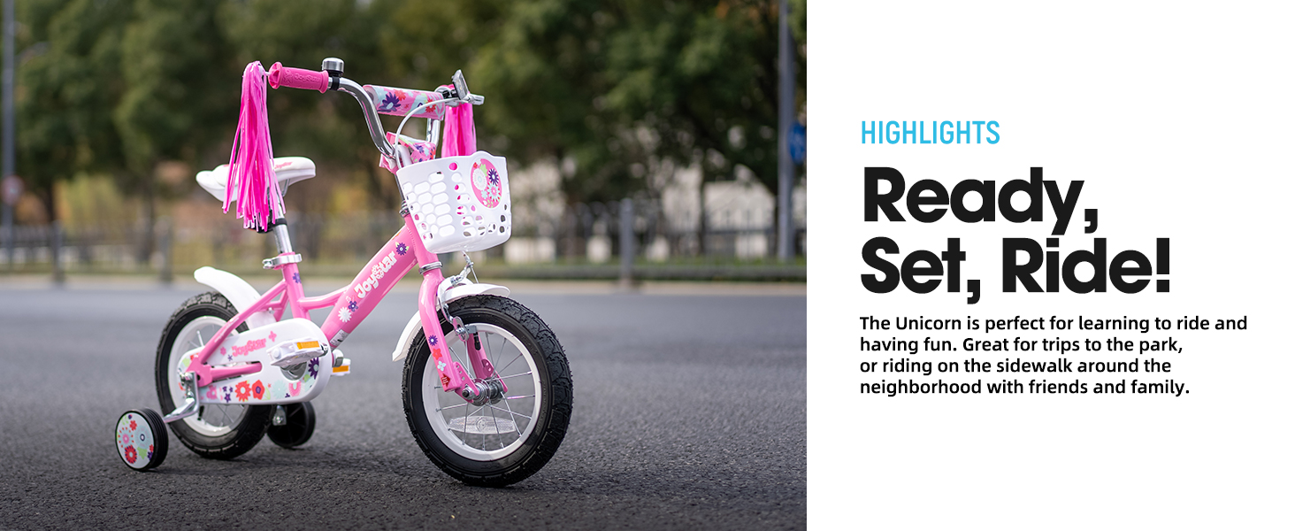 kids bike kids bicycle boys girls children training wheels basket