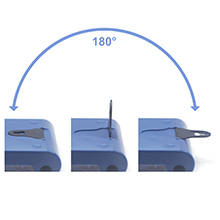 Rotatable 180°