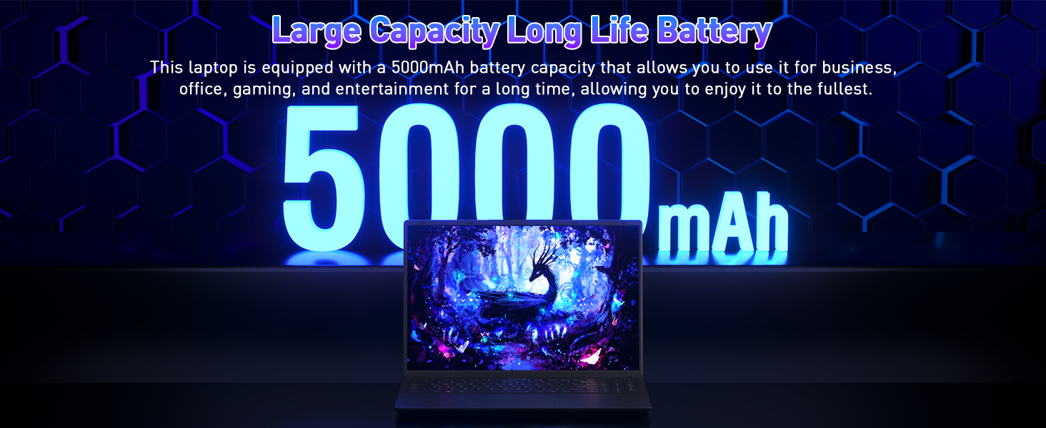 5000mAh Large Capacity Long Life Battery