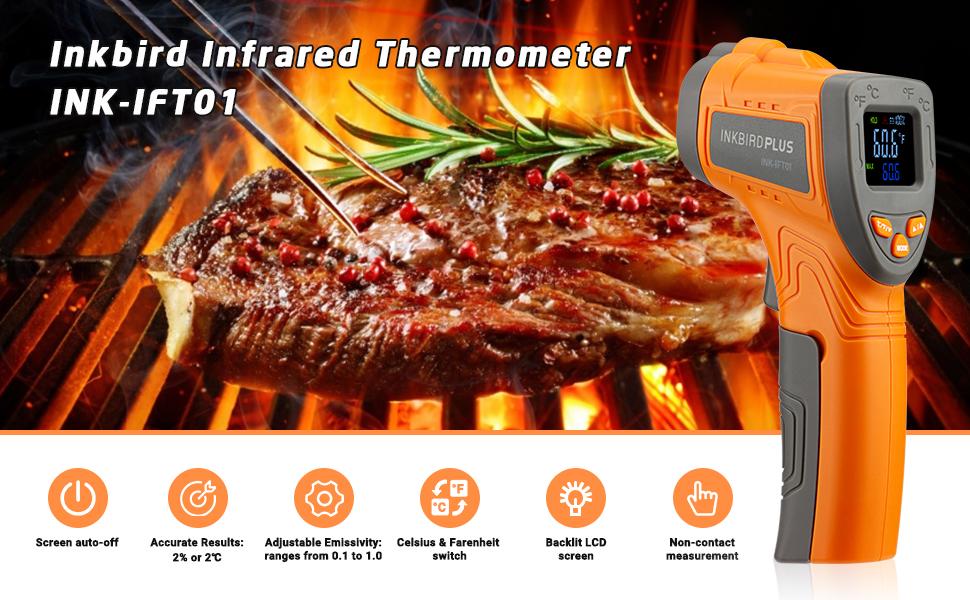 INKBIRD Digital Infrared Thermometer -50℃ to 550℃ High