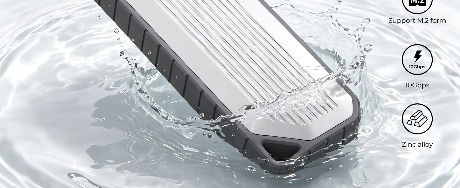 Nusyn NSE35 M.2 NVMe & SATA SSD Enclosure