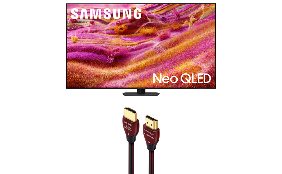 Samsung QN90FA Series TV with Wirelogic HDMI Cable
