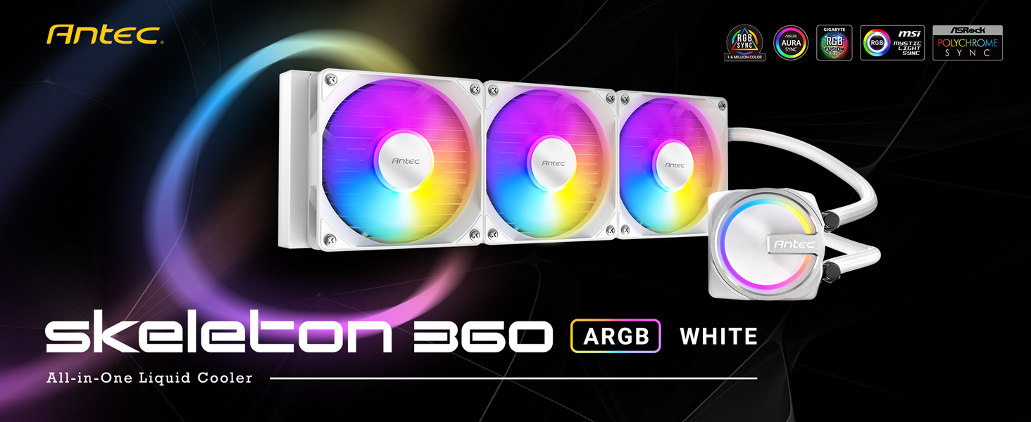 Antec Skeleton 360 ARGB White Liquid CPU Cooler