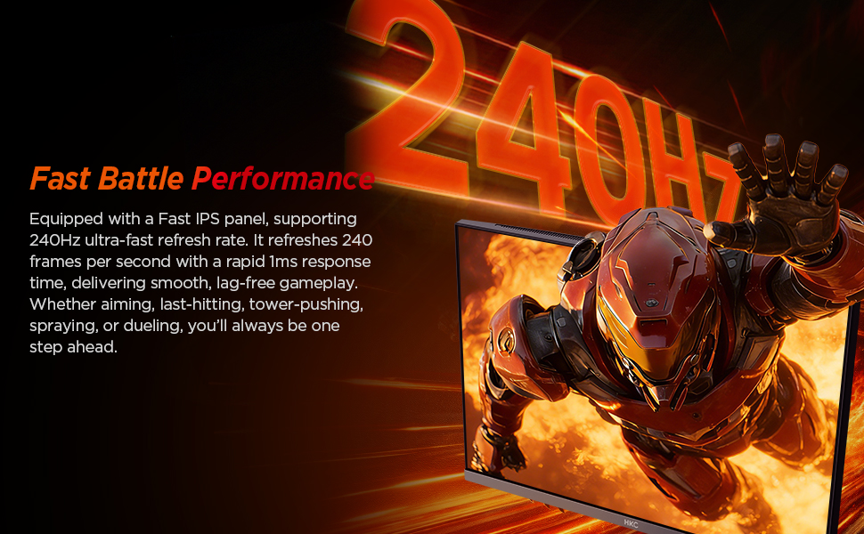 HKC G27H3D Gaming Computer Monitor