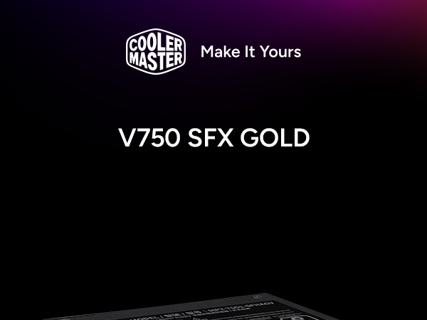 Cooler Master V750 SFX Gold 750W Fully Modular Power Supply Black